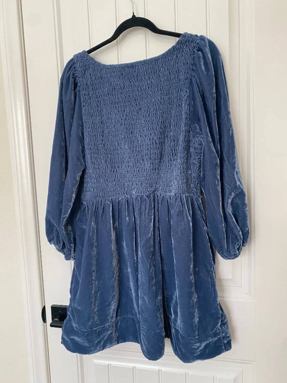 Free People NWT | Farrier Velvet Mini Dress in Harbor